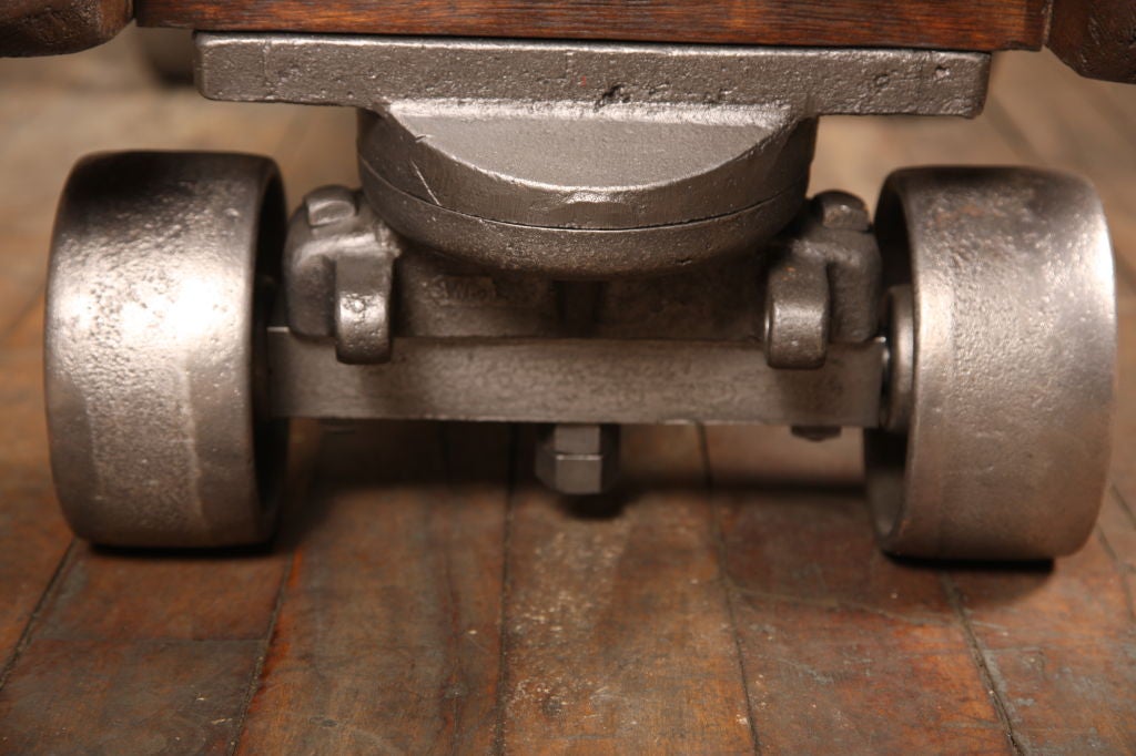 Vintage Industrial Factory Cart/Coffee Table 2