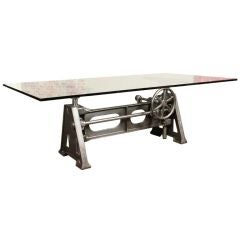 Vintage Industrial Adjustable Table/Desk Base