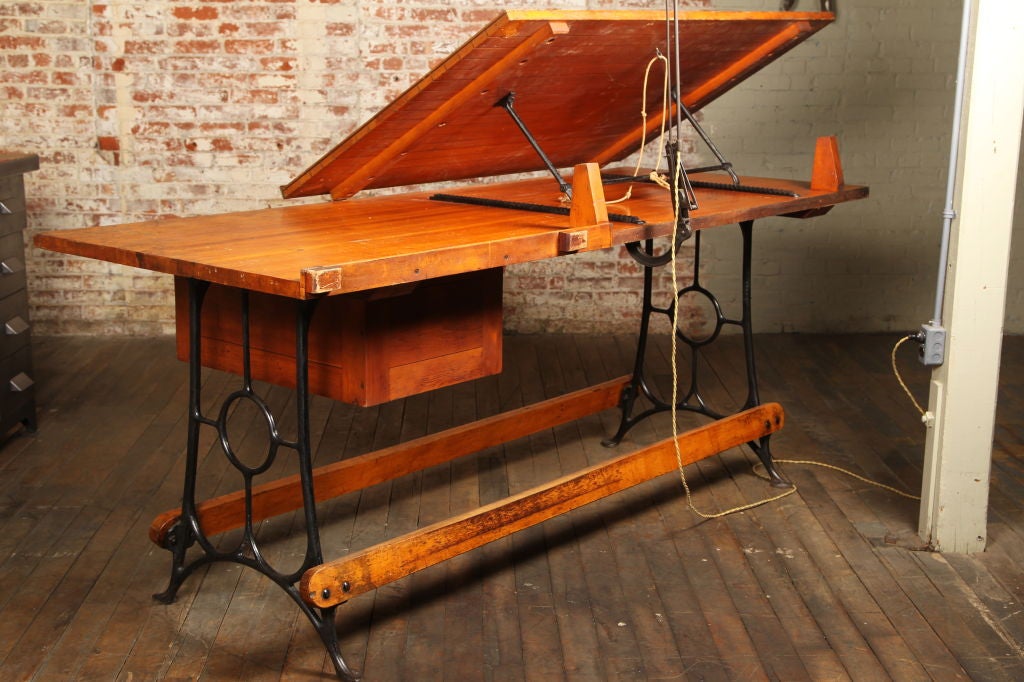 Original, Vintage Industrial, American Made, Drafting Table 2