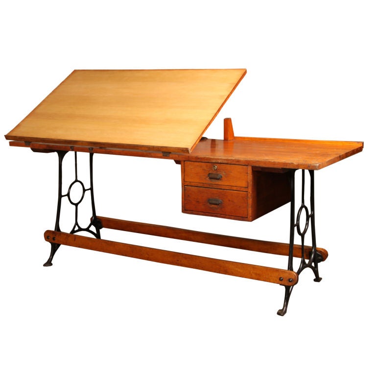 Original, Vintage Industrial, American Made, Drafting Table