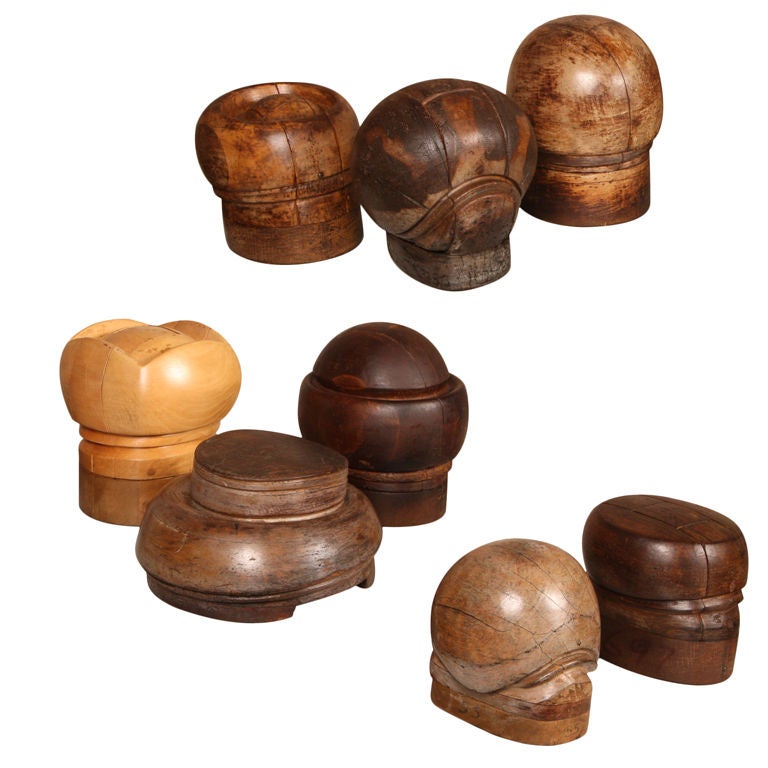 Vintage Industrial Wooden Hat Block