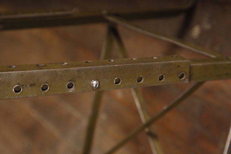 Original Vintage Industrial, American Made Adjustable Stool 3