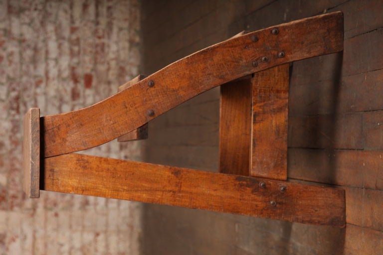 Original Vintage Industrial, American Made Wooden Step Ladder 3