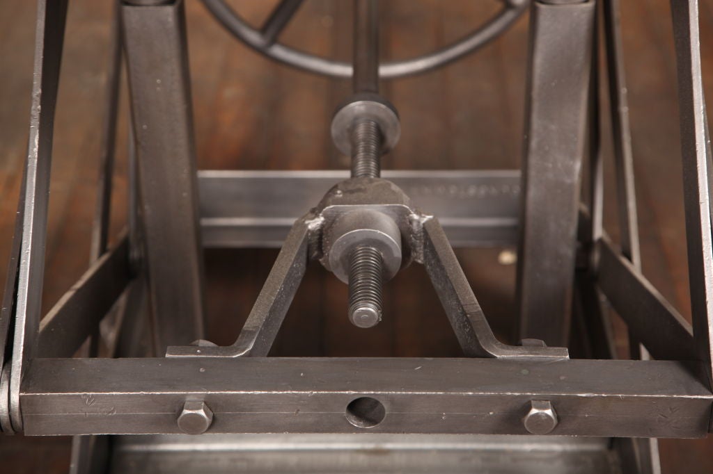 Original Vintage Industrial, American Made Scissor Lift Table 1