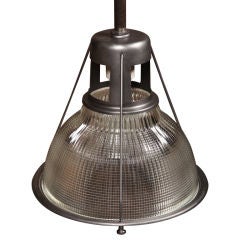 Original,  Vintage Industrial, American Made Holophane Light