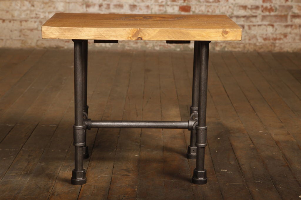 rustic industrial end tables