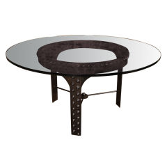 Vintage Industrial, Rivet Round Table Base