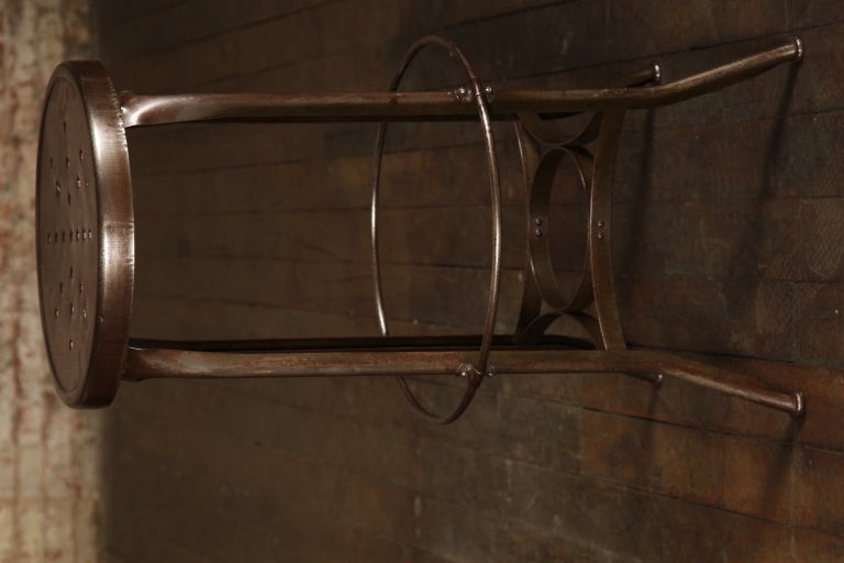 Original, Vintage Industrial, American Made, Toledo Stool with a 14.5 seat diameter.