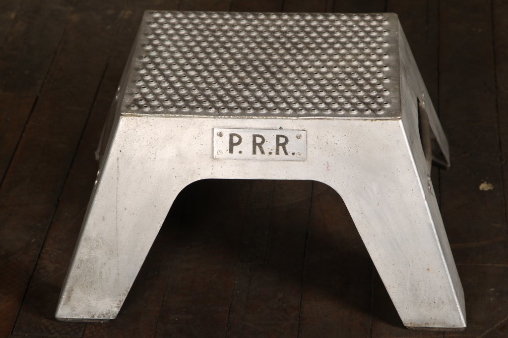 vintage metal step stool