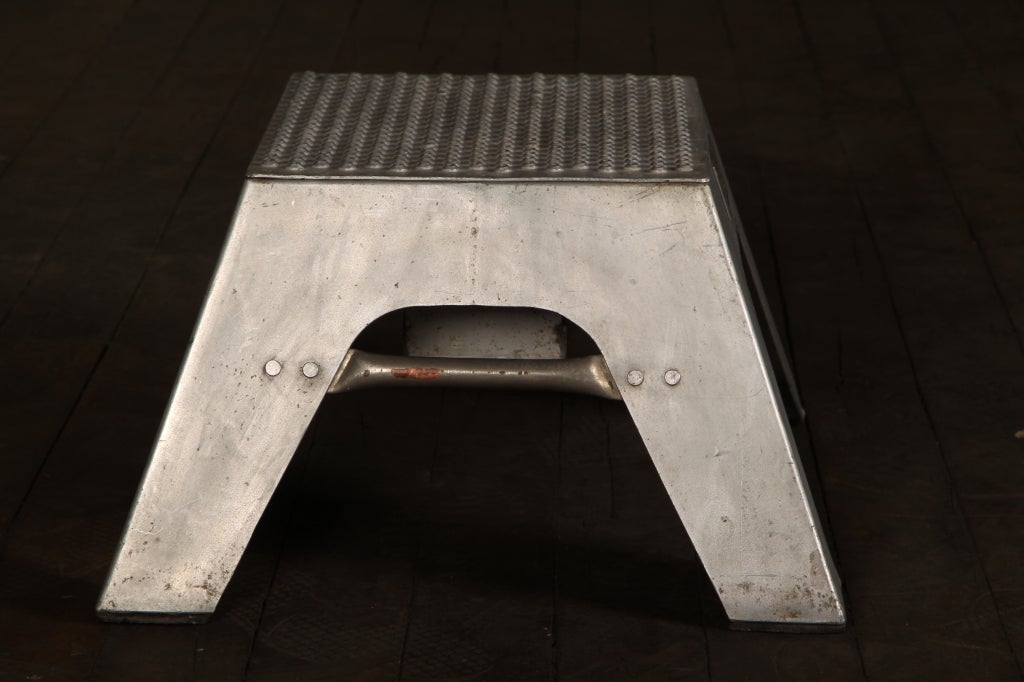 Aluminum Original, Vintage Industrial, American Made, Train Step Stool