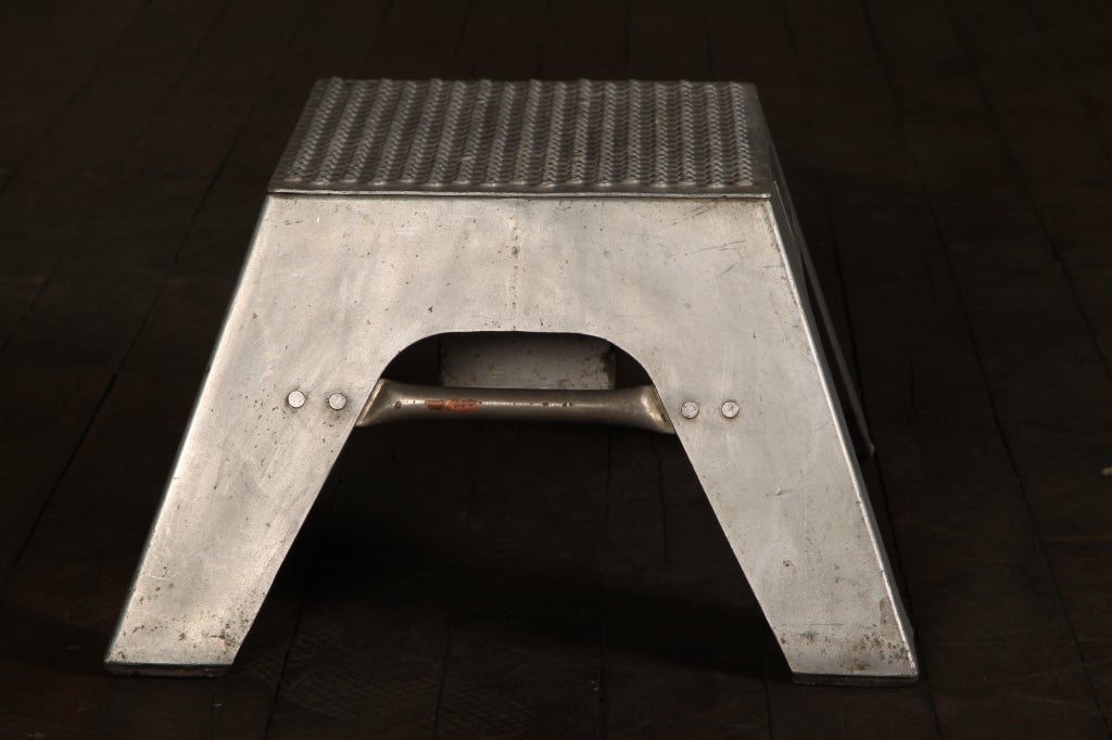 Aluminum Original, Vintage Industrial, American Made, Train Step Stool