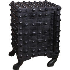 Original, Antique Industrial, American Made, Hobnail Safe