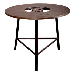 Original, Vintage Industrial, American Made, Round Table