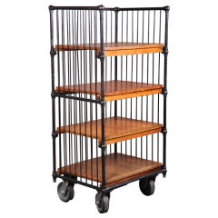 Vintage Industrial, Bindery Cart.  Original and Made in USA