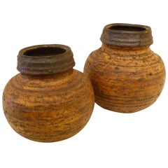 60s Auli Heinonen Chamotte Vases for Arabia 12