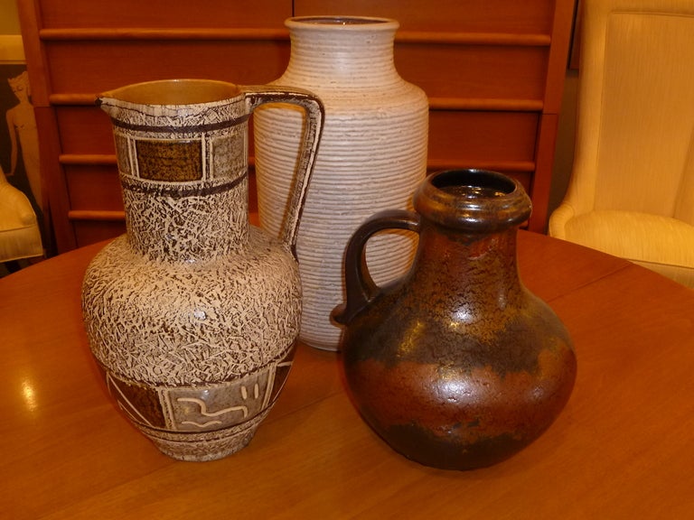 Large Scale Mid Century German Pottery Group 3