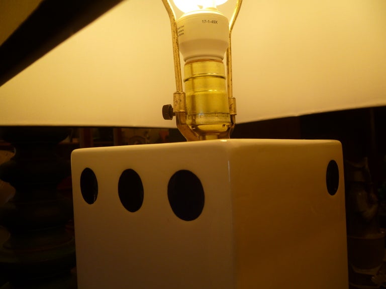 Whimsical Stacked Dice Table Lamp 3