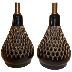 50s Stylised Pineapple Petite Table Lamps