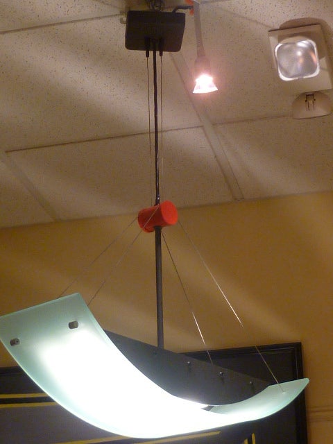 Fine Robert Sonneman Memphis Inspired Suspension Chandelier