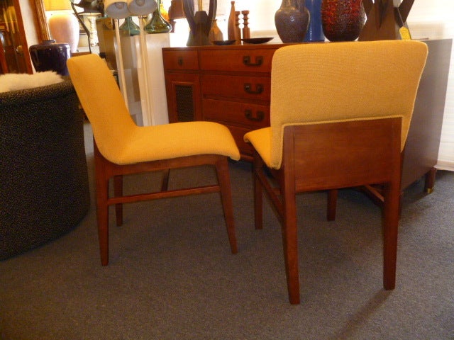SIX  Fine Modernist Kleinhans Style Dining Chairs