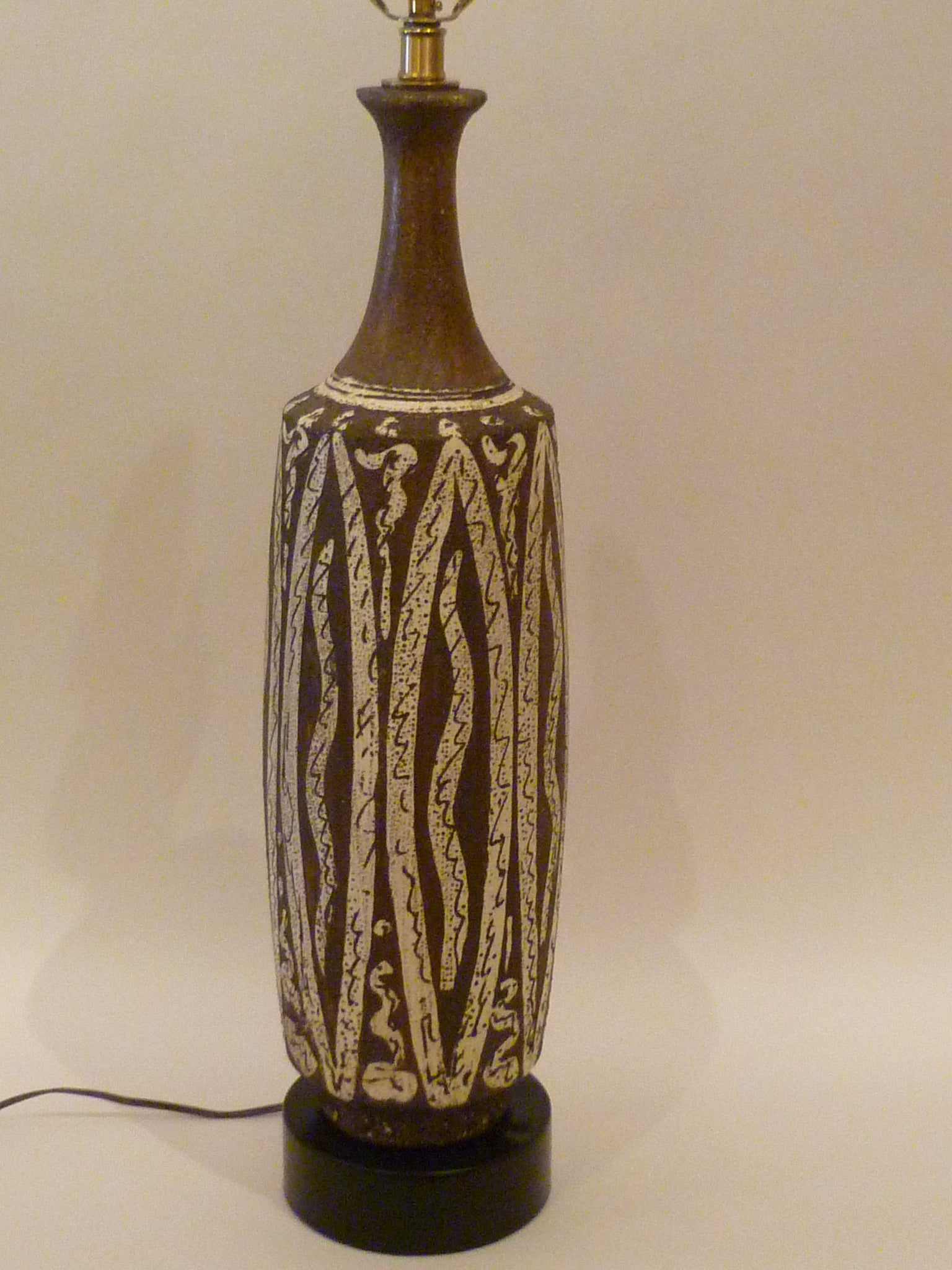 Gambone Style Italian Pottery Table Lamp