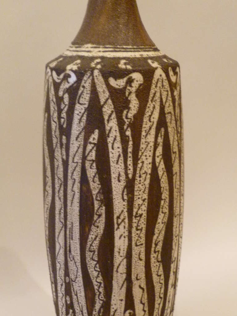 Gambone Style Italian Pottery Table Lamp 2