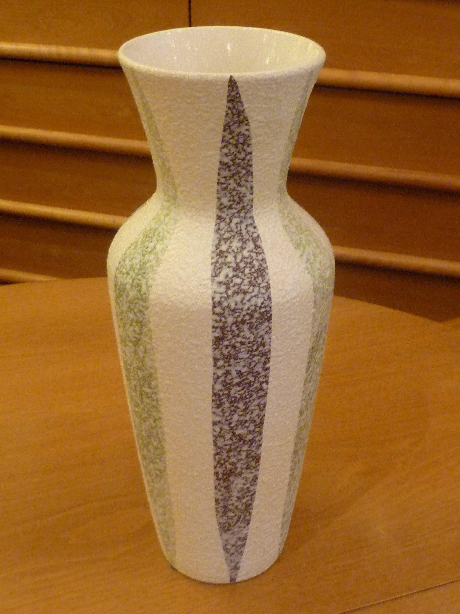 Tall GermanTextured Glaze 1961 Bay Keramik Vase