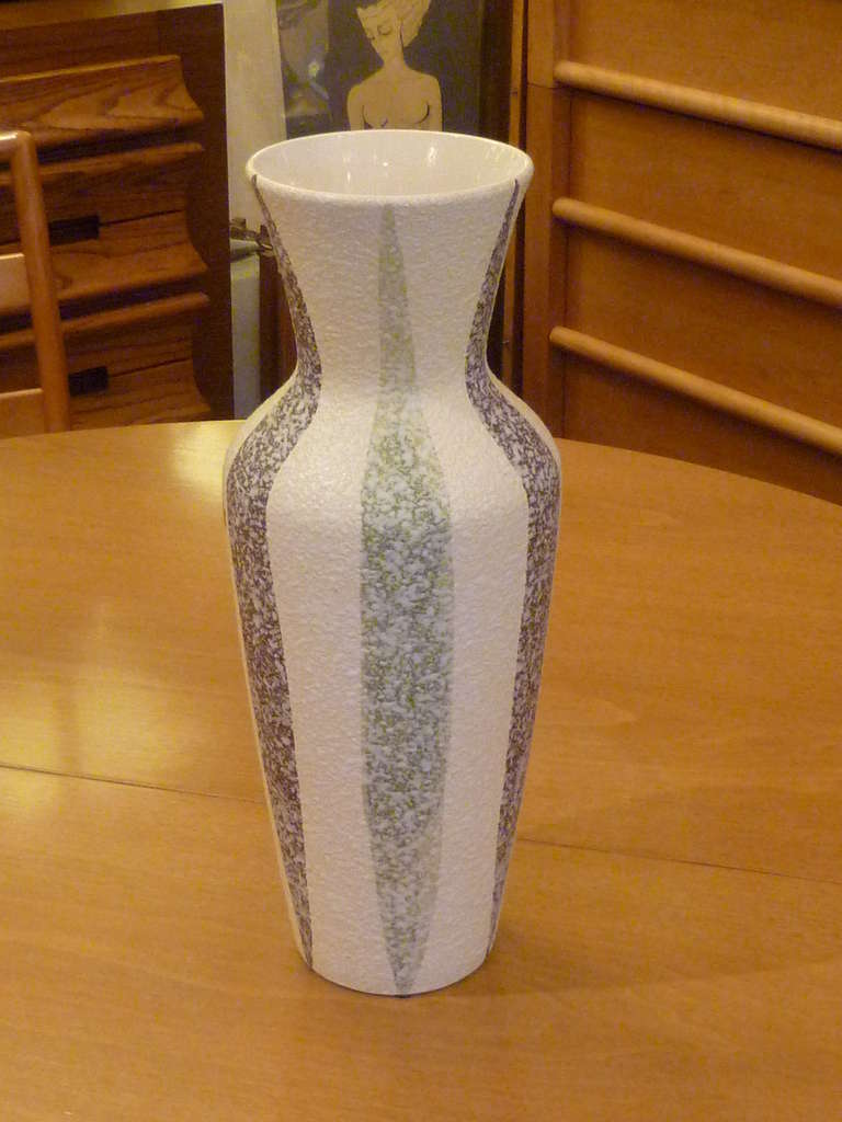 Tall GermanTextured Glaze 1961 Bay Keramik Vase 3