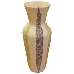 Tall GermanTextured Glaze 1961 Bay Keramik Vase