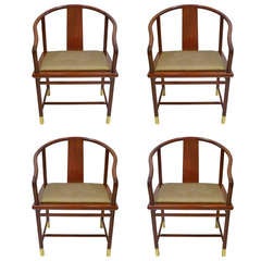 Vintage FOUR Stanley Jay Friedman Chinese Tsu Chairs for Brueton