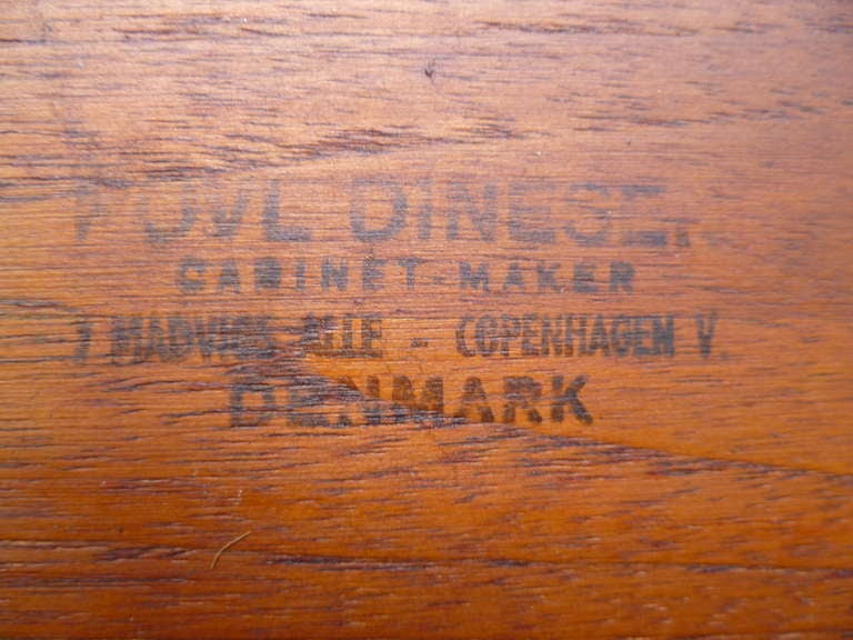 50s Danish Kidney Shape Povl Dinesen Teak Tables 5