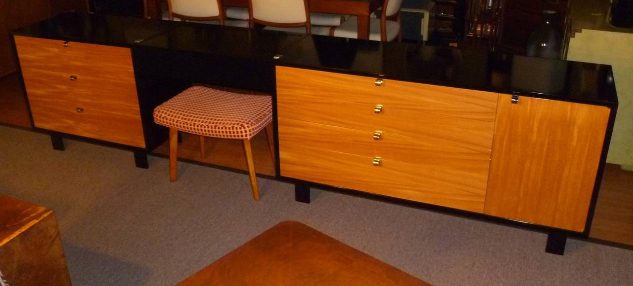 George Nelson Dresser and Vanity Set in Primavera 4