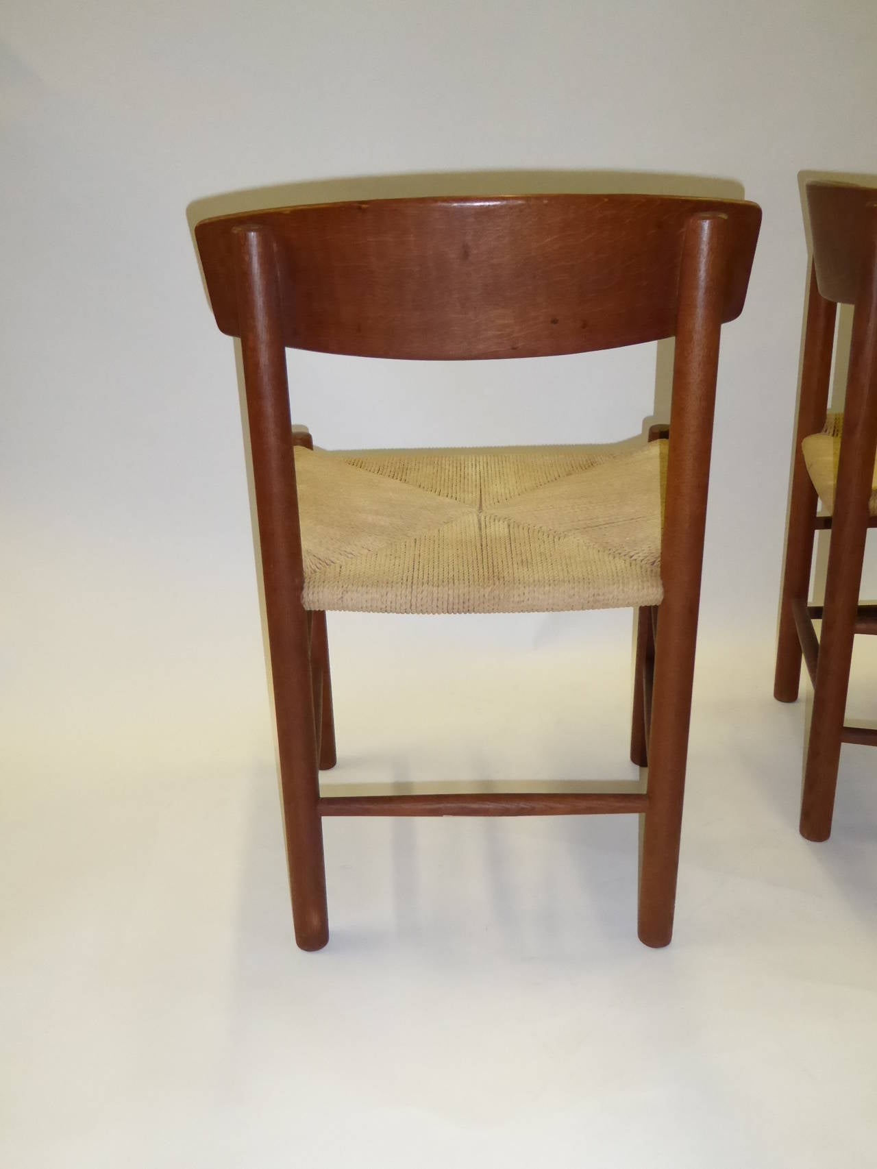 1940s Børge Morgensen J39 Chairs from FDB Mobler Denmark In Good Condition In Miami, FL