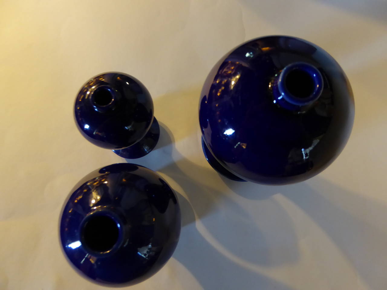 japanese cobalt blue vase