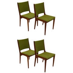 1960s Johannes Andersen  Danish Teak Dining Chairs