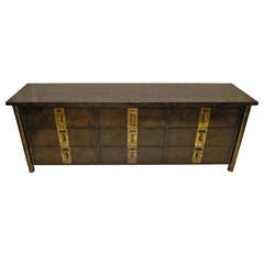 Mastercraft Burl Elm Nine-Drawer Dresser by William Doezema 12