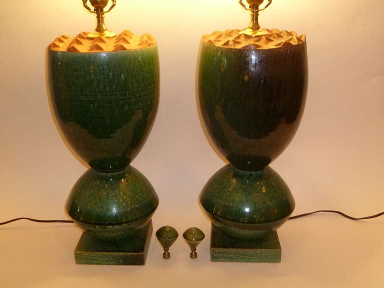 Fat Organic Ransmeier Pottery Table Lamps