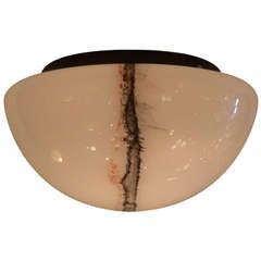 Horst Tuselmann Art Glass Flush Mount for Piell 
Putzler