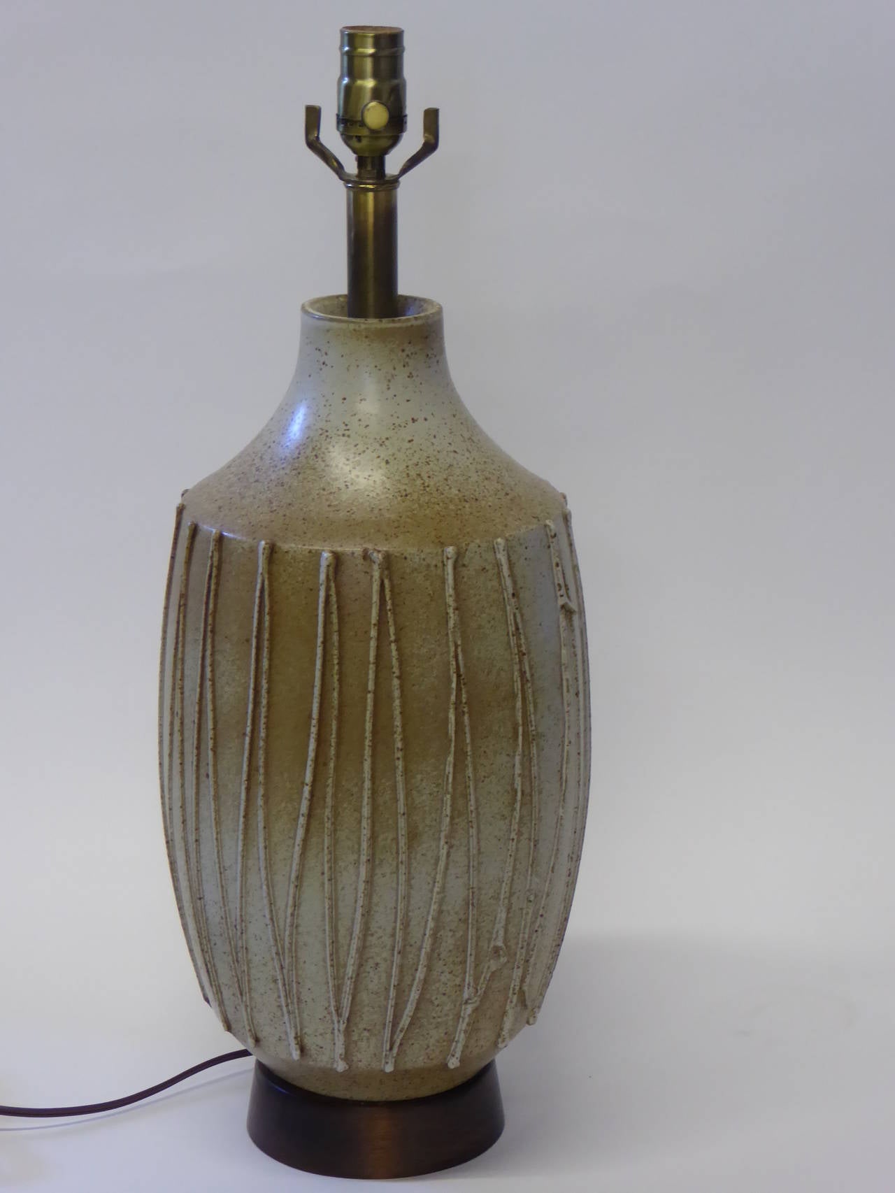 American 1960s David Cressey Architectural Pottery Table Lamp