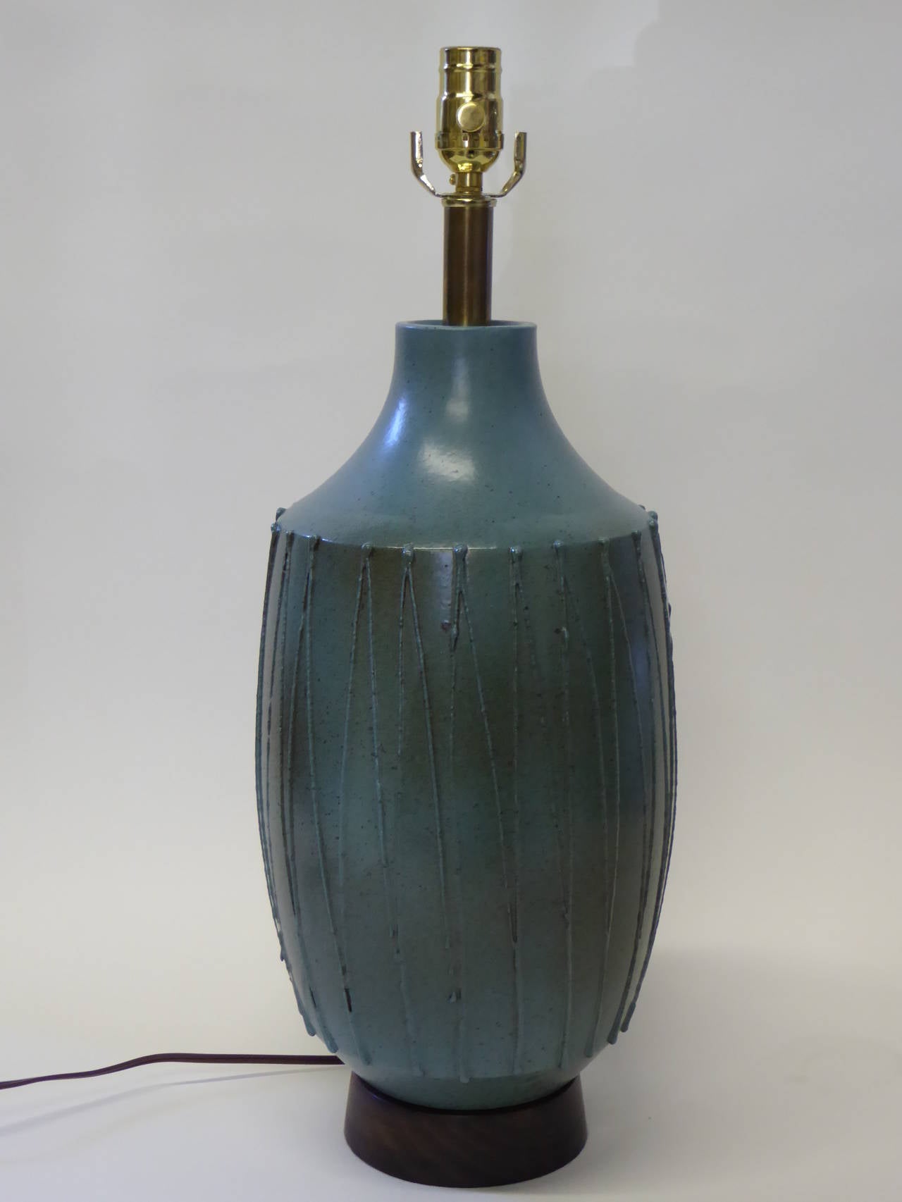 Mid-Century Modern 1960s David Cressey Pottery Table Lamp