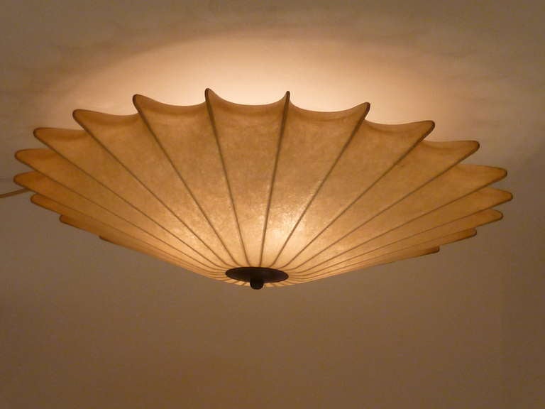 Mid-Century Modern Castiglioni Cocoon Flush Mount Ceiling Light