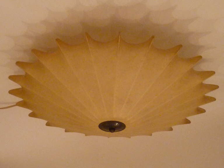 Mid-20th Century Castiglioni Cocoon Flush Mount Ceiling Light