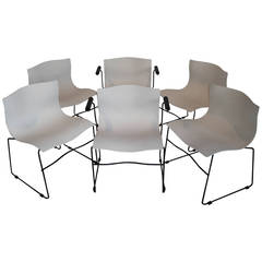 Six Vignelli Designs Handkerchief Chairs for Knoll