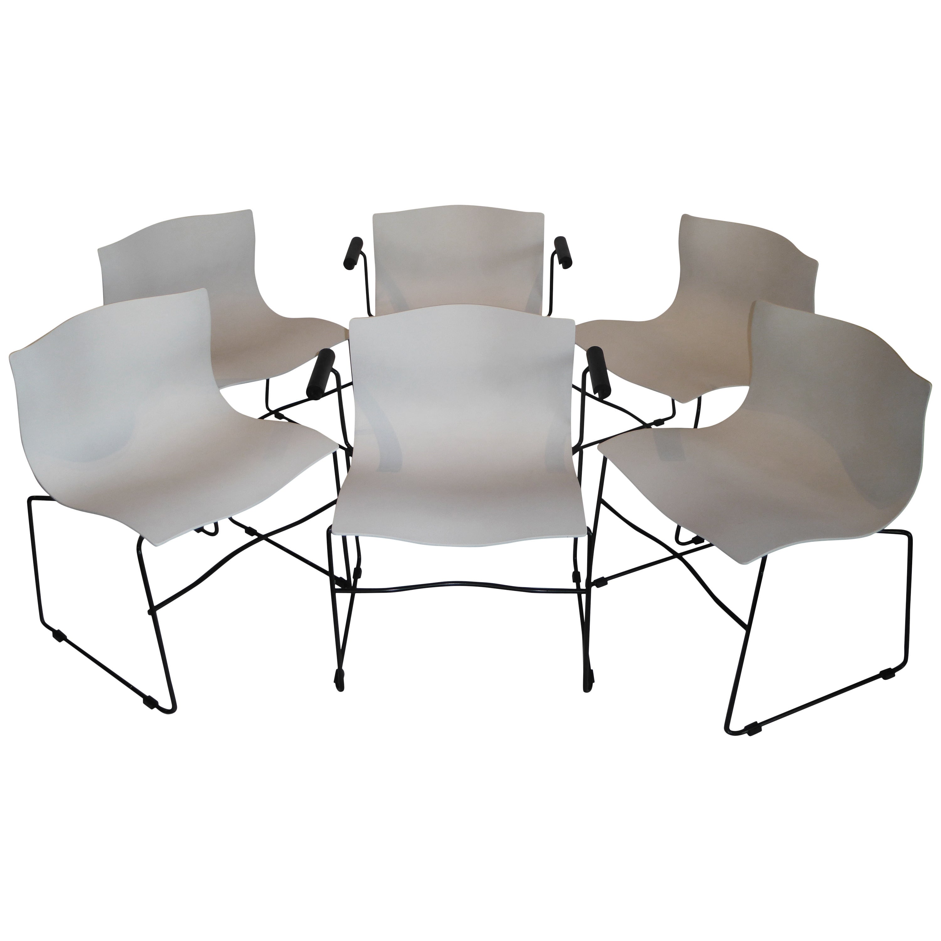 Six Vignelli Designs Handkerchief Chairs for Knoll