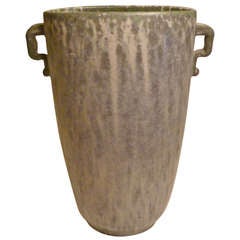 Early Arne Bang Stoneware Pottery Vase Denmark
