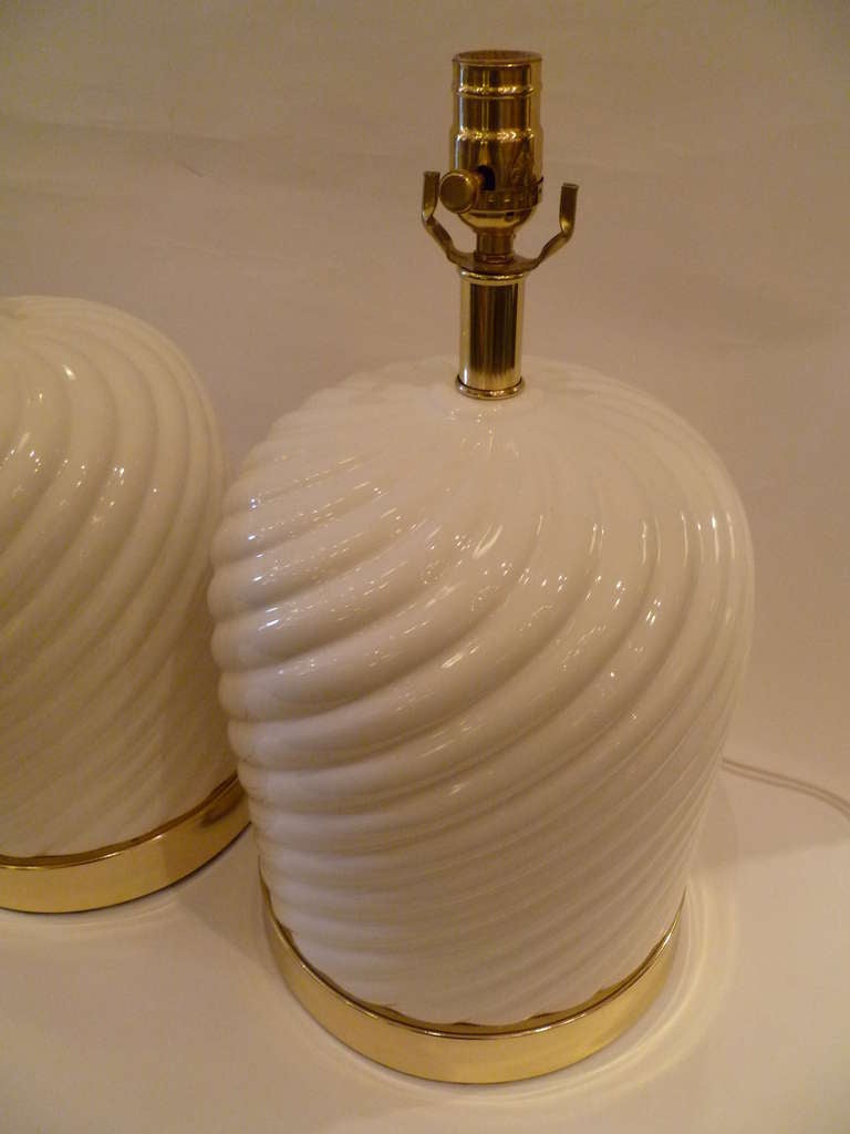 Brass Italian Modern Tommaso Barbi Table Lamps
