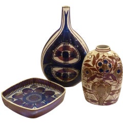 Modern Royal Copenhagen Aluminia Faience Group 3