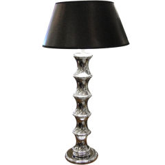 Sleek Modern Pair of Sonneman Chrome Table Lamps