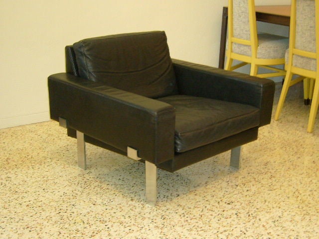 Fine Illum Wikkelsø Leather Chairs Denmark for A. Mikael Laursen