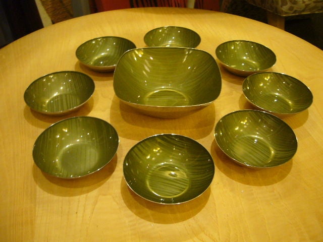 Grete Korsmo Enamel Ware for Cathrinholm 21 Pieces